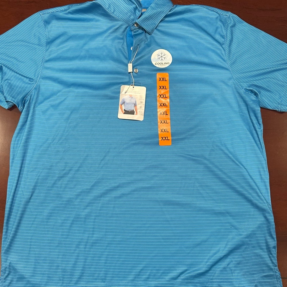 COOLA Blue Polo Shirt with Classic Collar